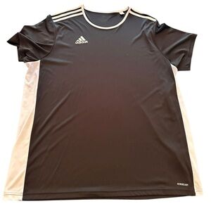 Adidas Aeroready Training Tee Women 2XL Black‎ White Excellent Performance Shirt